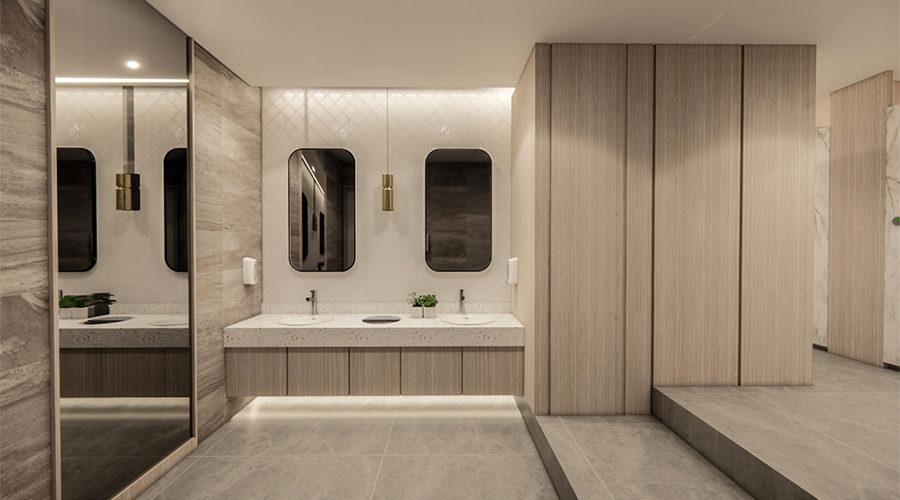 焦點空間設計｜合晶科技-廁所改裝｜商業空間